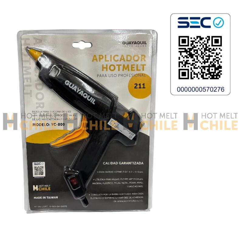 Aplicador Hotmelt barras 11.5mm profesional